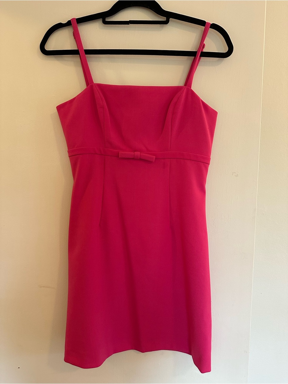 French Connection Hot Pink Spaghetti-Strap Mini Dress